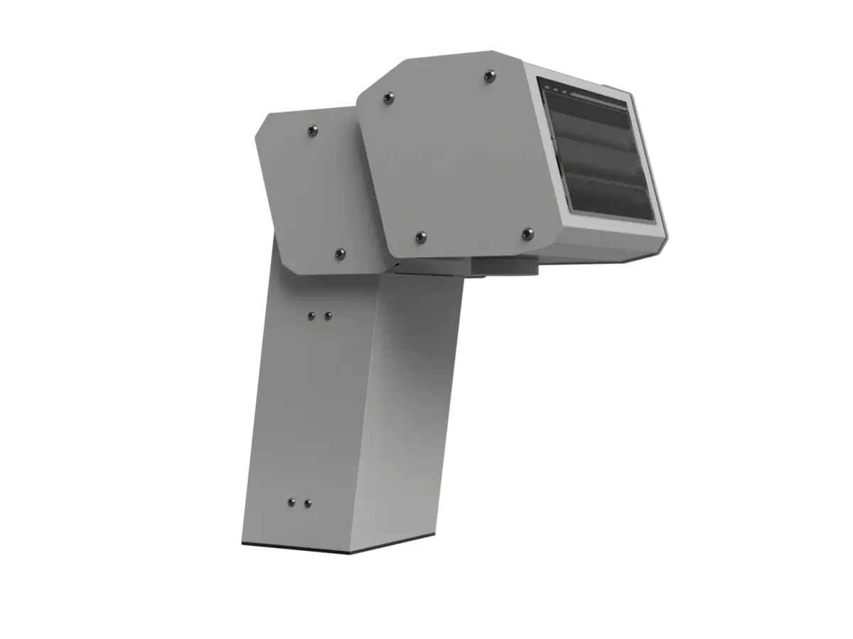 Technical rendering of a white Tapmatix dispensing column